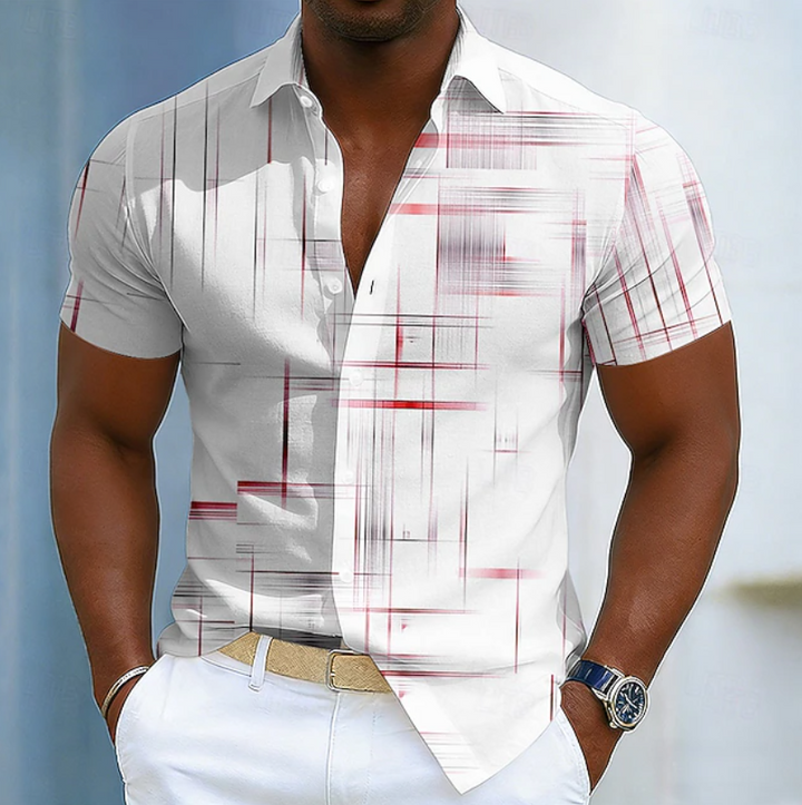 Striped Casual Shirt for Men - Elena Harper