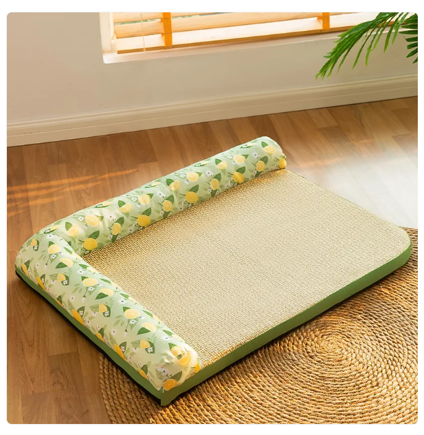 Cat's Summer Cooling Mat with Cozy Raised Edge