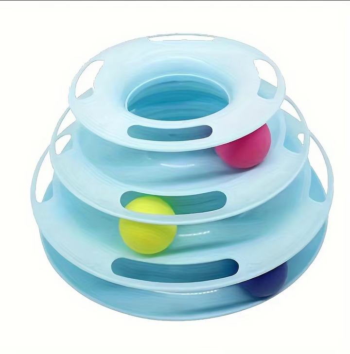 Interactive 3-Stage Cat Toy Play Tower for Endless Fun