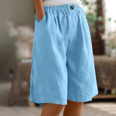 Edith | Women's Wide Casual Shorts with Pockets