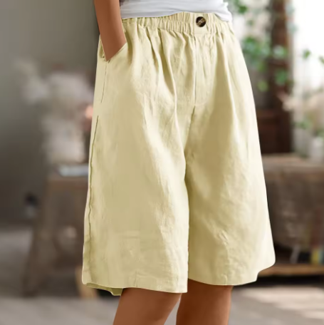 Edith | Women's Wide Casual Shorts with Pockets