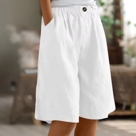 Edith | Women's Wide Casual Shorts with Pockets