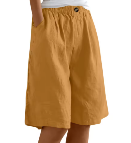 Edith | Women's Wide Casual Shorts with Pockets