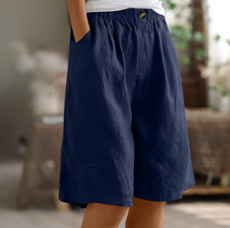 Edith | Women's Wide Casual Shorts with Pockets