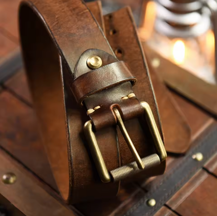 Authentic Leather Belt - Elena Harper
