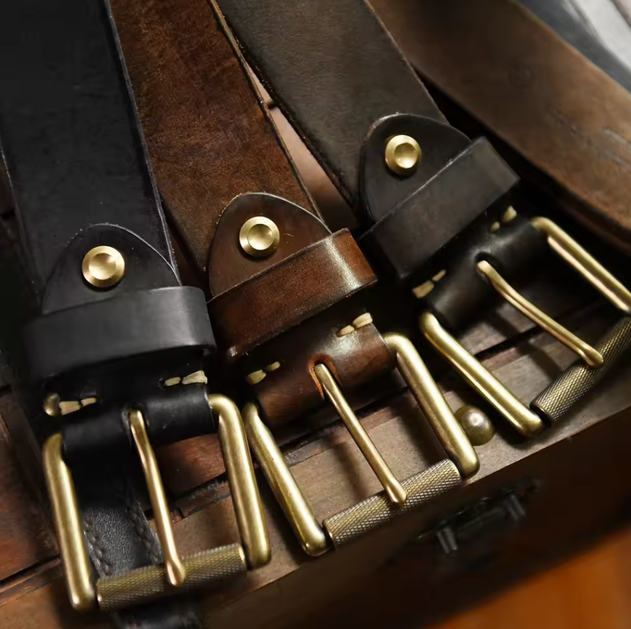 Authentic Leather Belt - Elena Harper