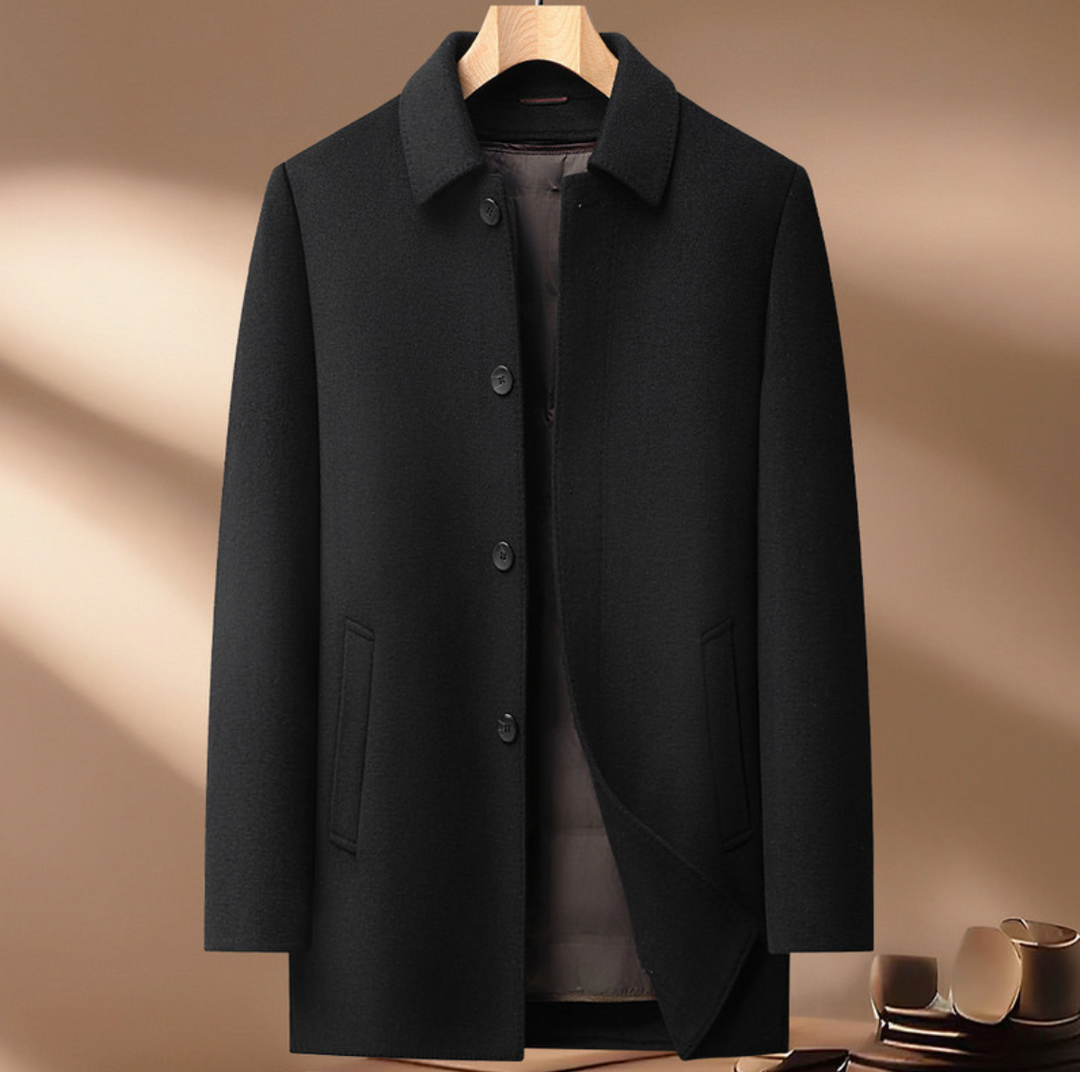Authentic Warm Wool Coat - Elena Harper