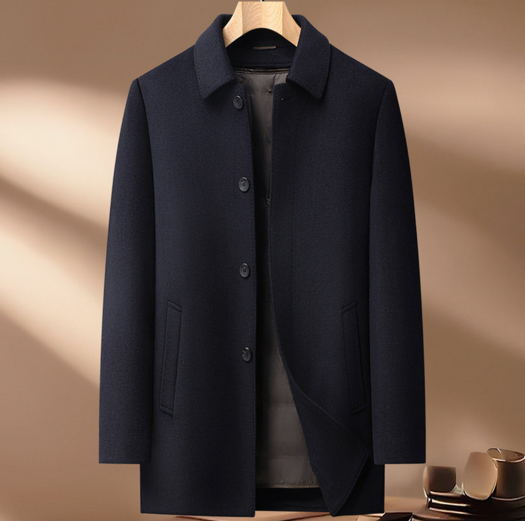 Authentic Warm Wool Coat - Elena Harper
