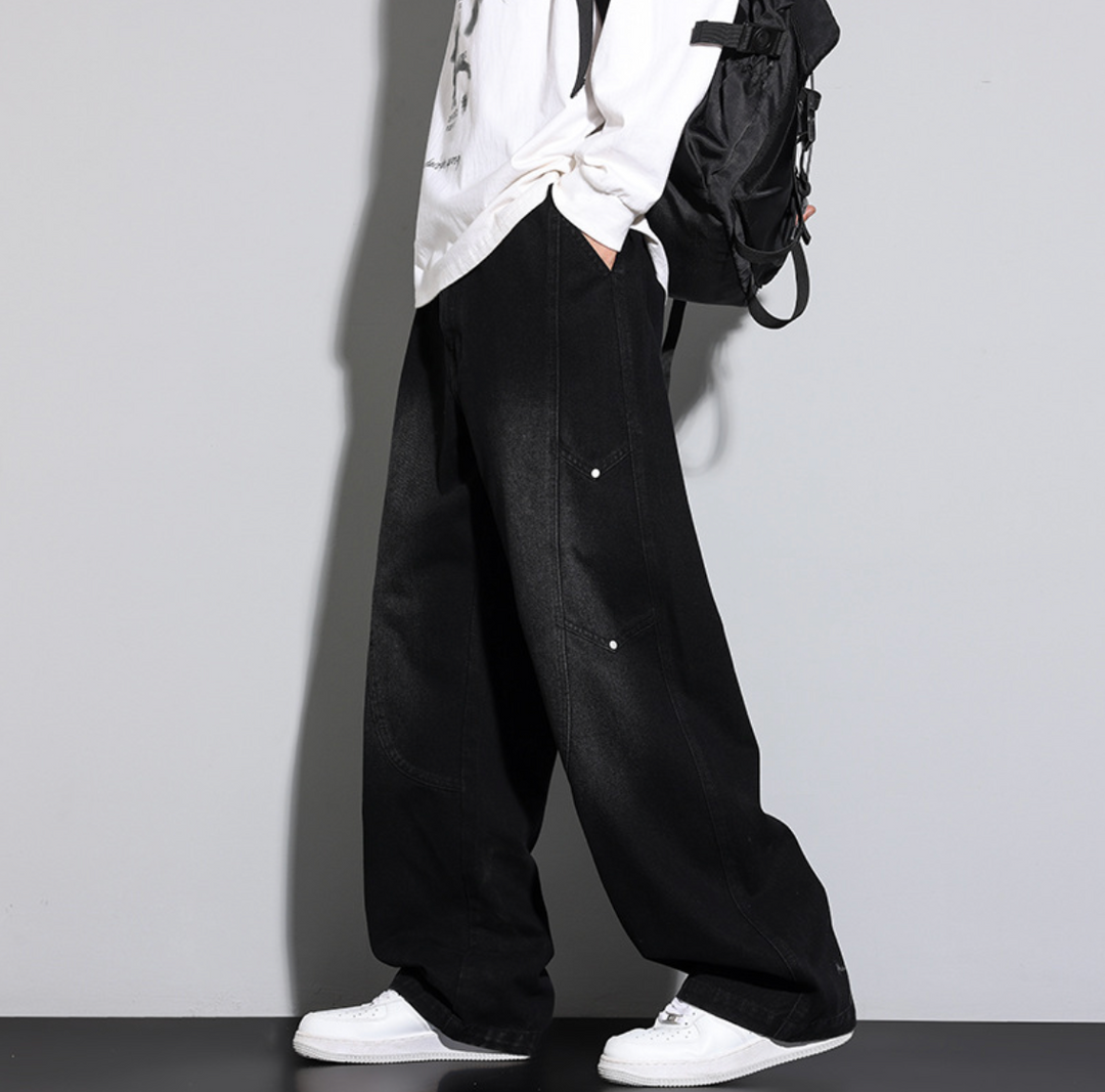 American Streetwear Faded Trousers - Elena Harper