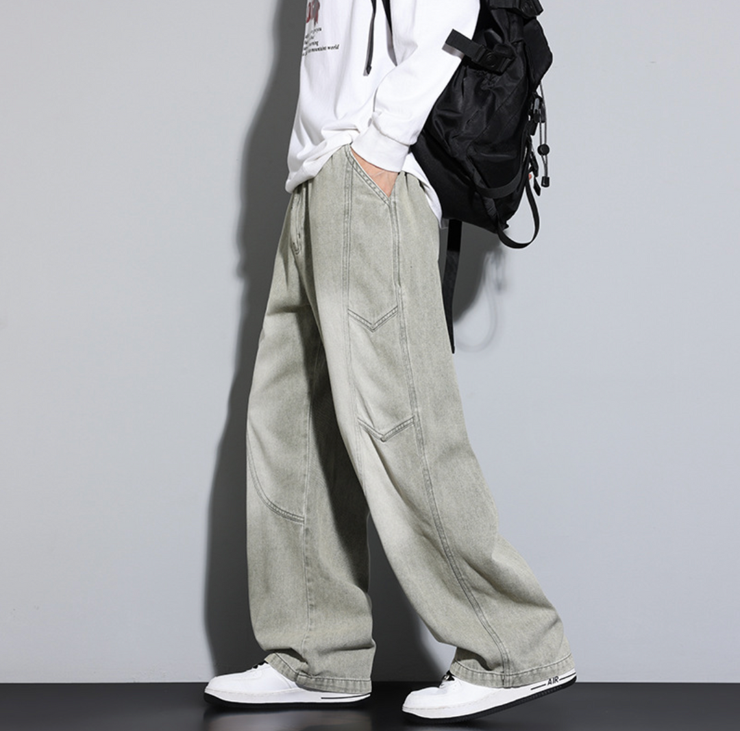 American Streetwear Faded Trousers - Elena Harper