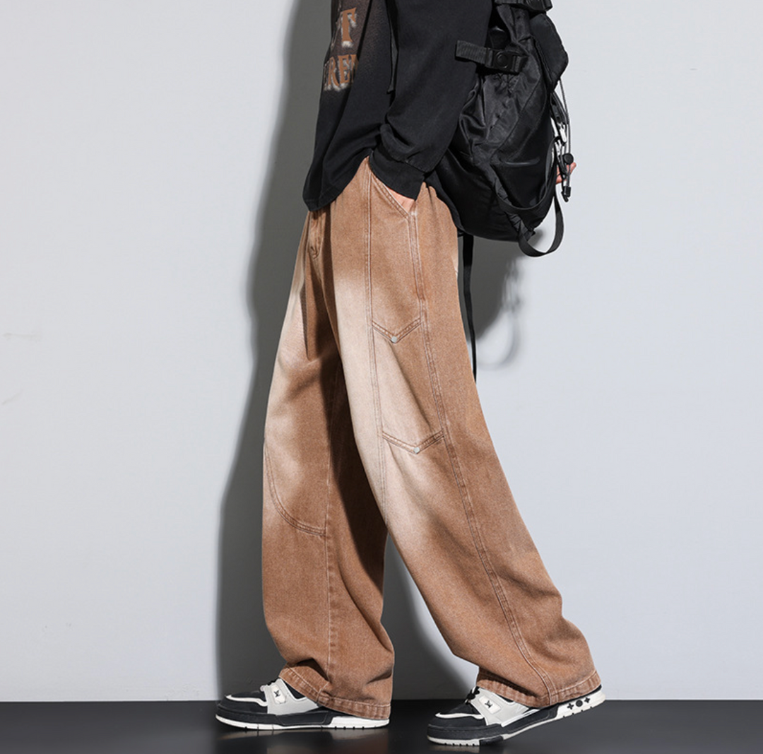 American Streetwear Faded Trousers - Elena Harper