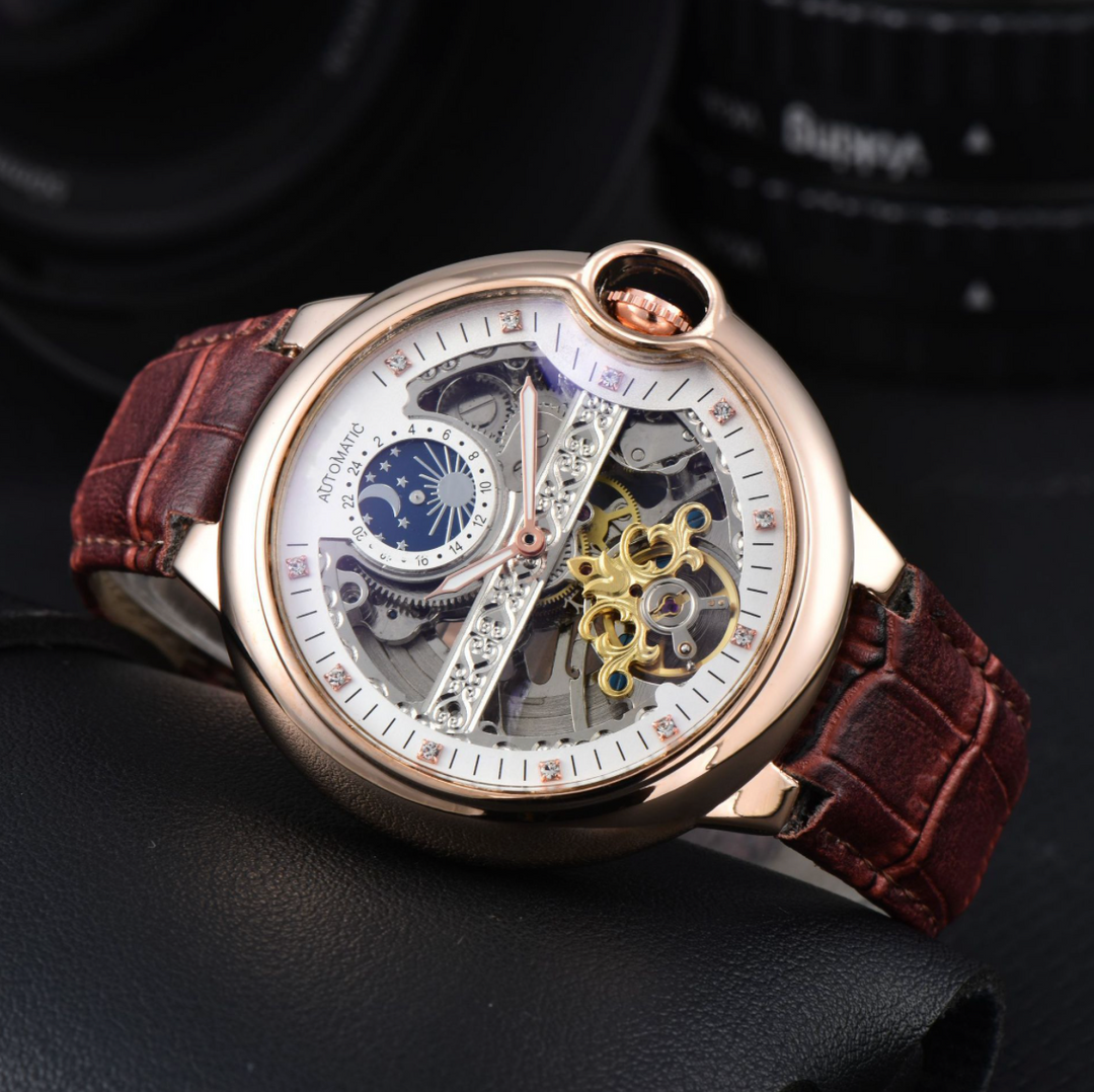 Automatic Moon Tourbillon Watch