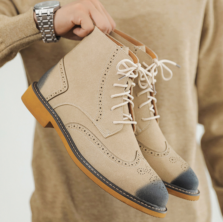 Brogue High-Top Classic Boots - Elena Harper