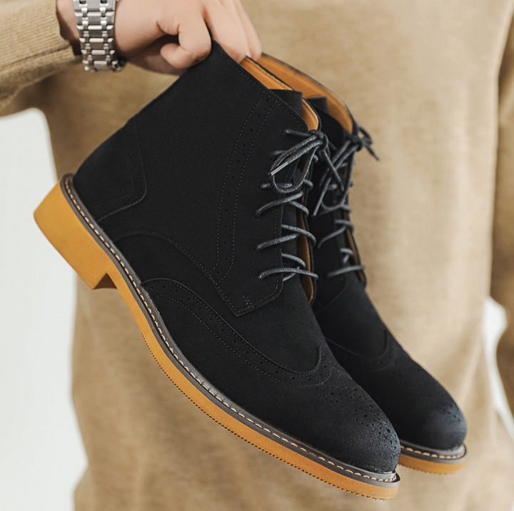 Brogue High-Top Classic Boots - Elena Harper