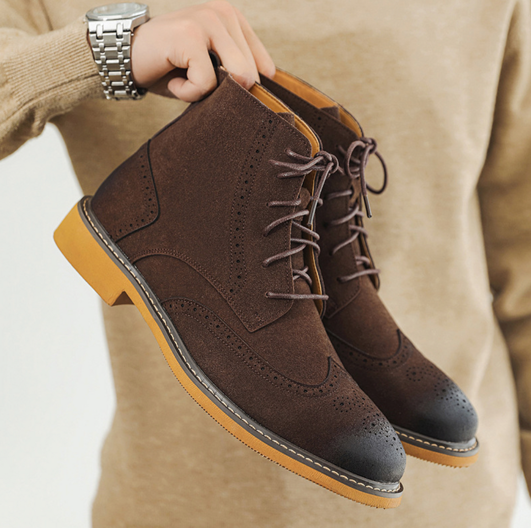 Brogue High-Top Classic Boots - Elena Harper