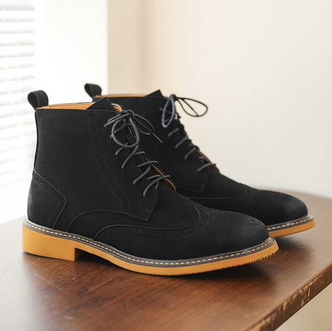 Brogue High-Top Classic Boots - Elena Harper