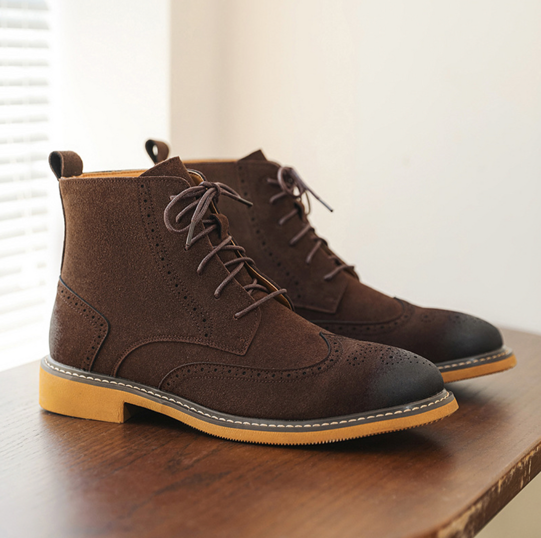 Brogue High-Top Classic Boots - Elena Harper
