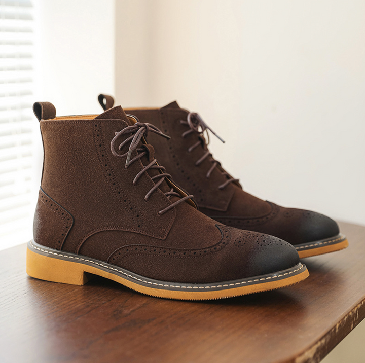 Brogue High-Top Classic Boots - Elena Harper
