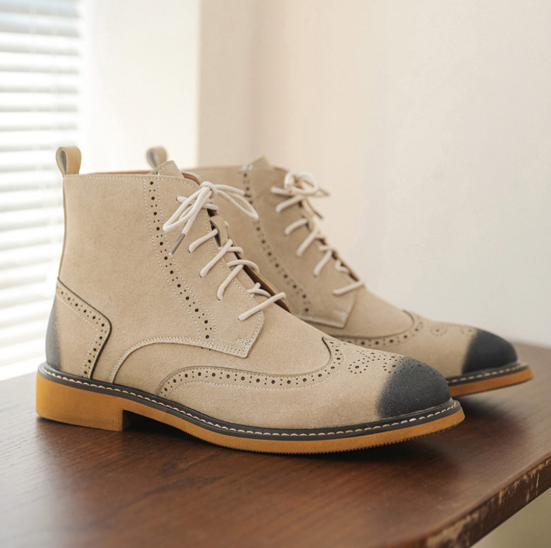 Brogue High-Top Classic Boots - Elena Harper