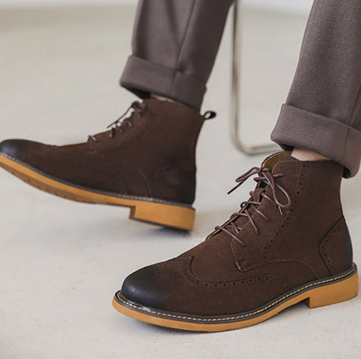 Brogue High-Top Classic Boots - Elena Harper