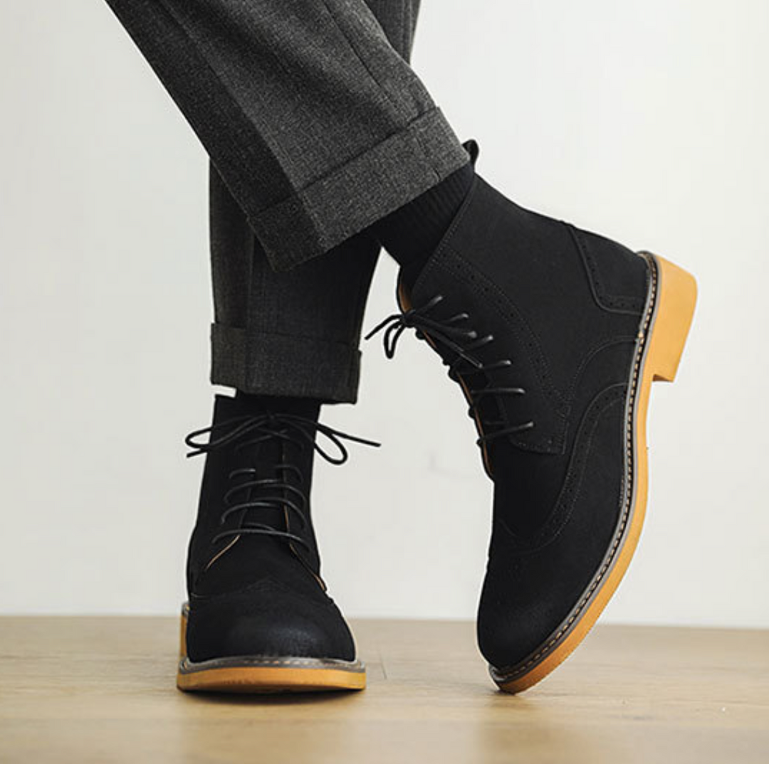Brogue High-Top Classic Boots - Elena Harper