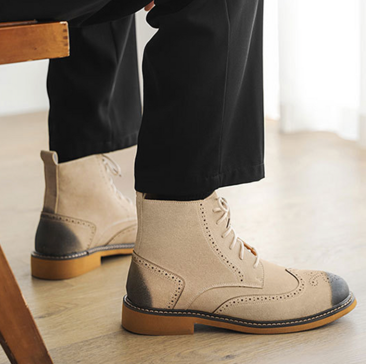 Brogue High-Top Classic Boots - Elena Harper