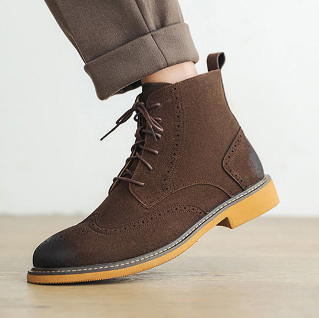 Brogue High-Top Classic Boots - Elena Harper