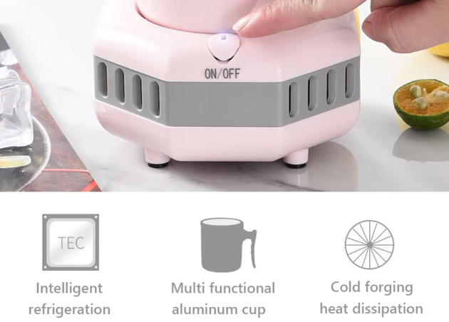 Frostonic Mini Electric Beer Cooling Cup, view 8 - Elena Harper