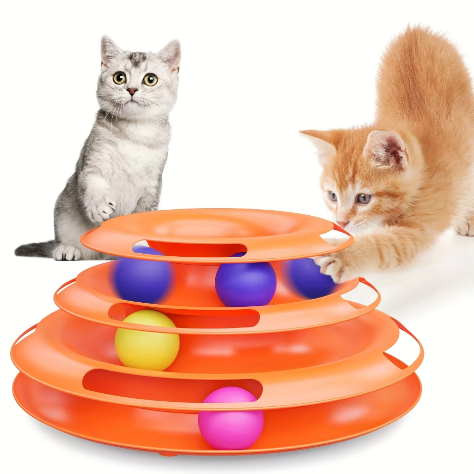 Interactive 3-Stage Cat Toy Play Tower for Endless Fun