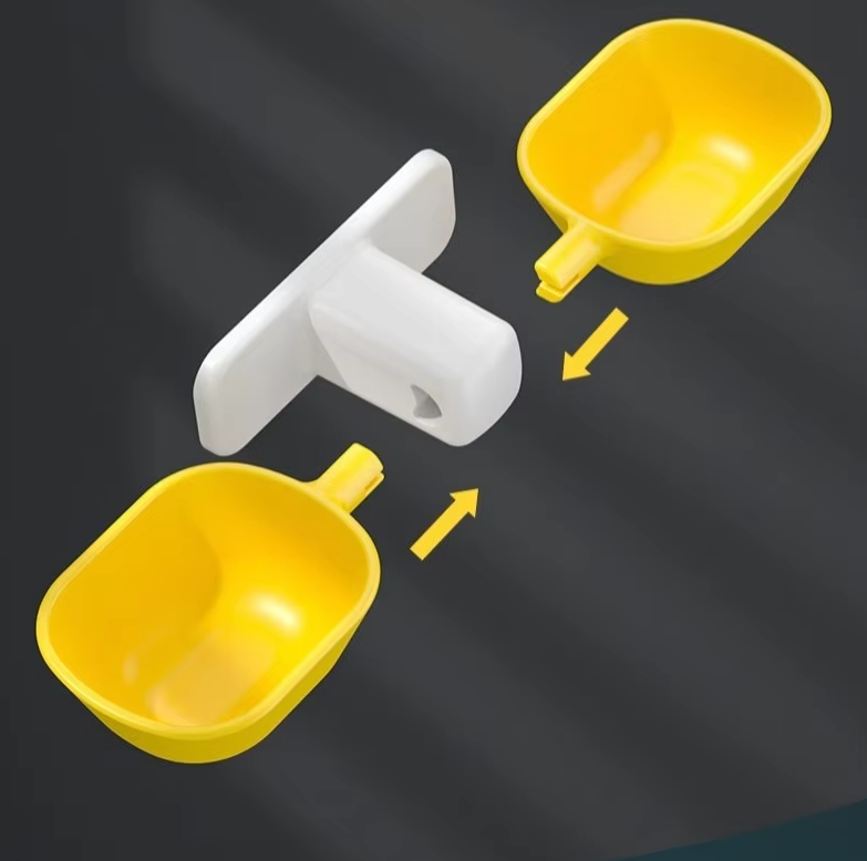 Pet Wall Mount Food & Water Bowls - Space-Saving Design