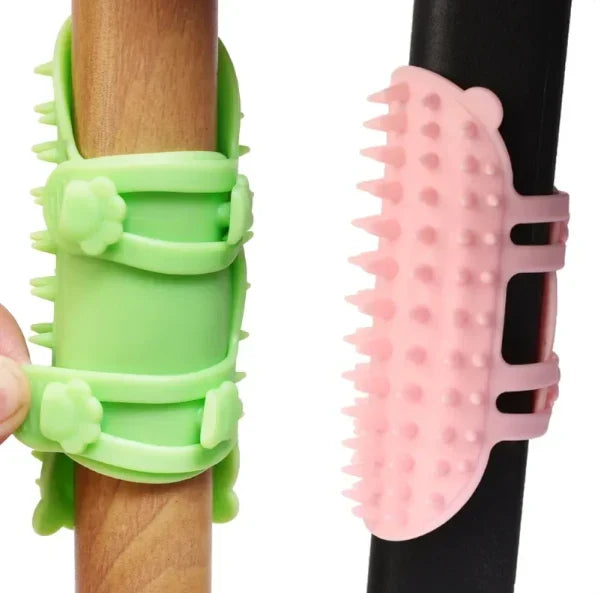 Cat Scratching Brush for Itch Relief - Multi-Color Silicone Pet Groomer
