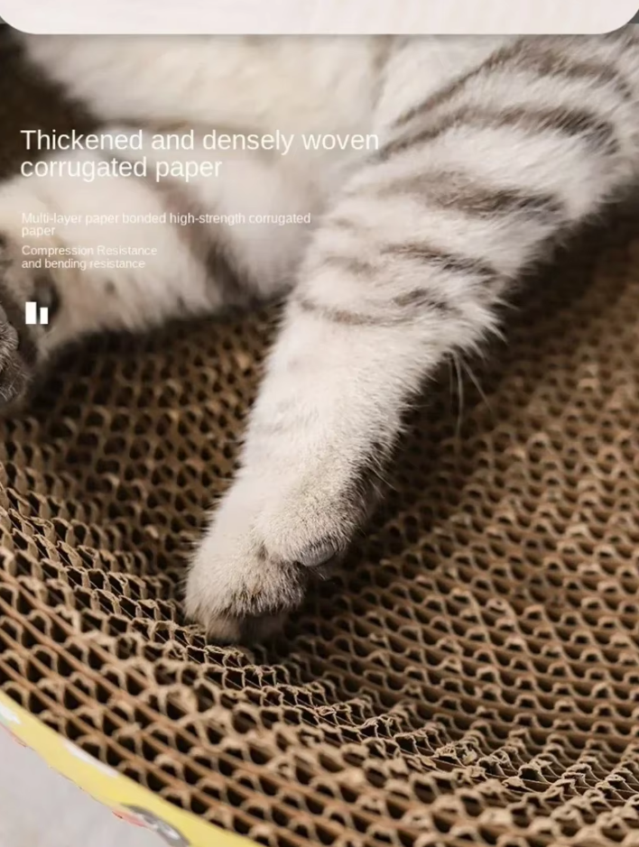 Cat's Durable Scratching Lounge & Comfort Bed - Protect Your Furniture