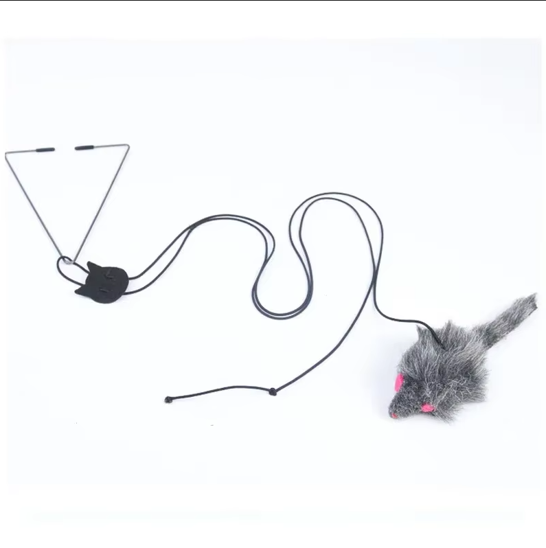 Interactive Jumping Mouse Door Toy for Cats - 3 Pack