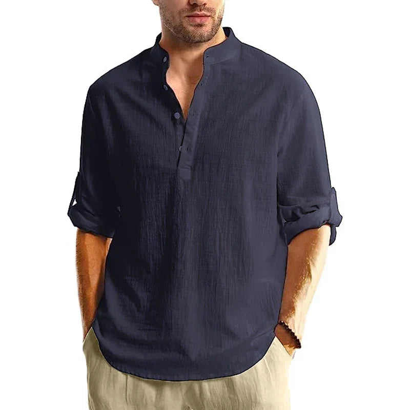 ELENA HARPER™  |  MEN'S LINEN SUMMER SHIRT