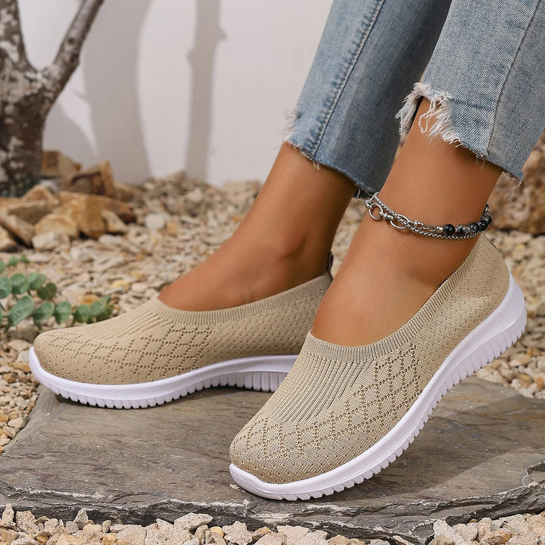 Sofina Non-slip Breathable Slippers, view 3 - Elena Harper