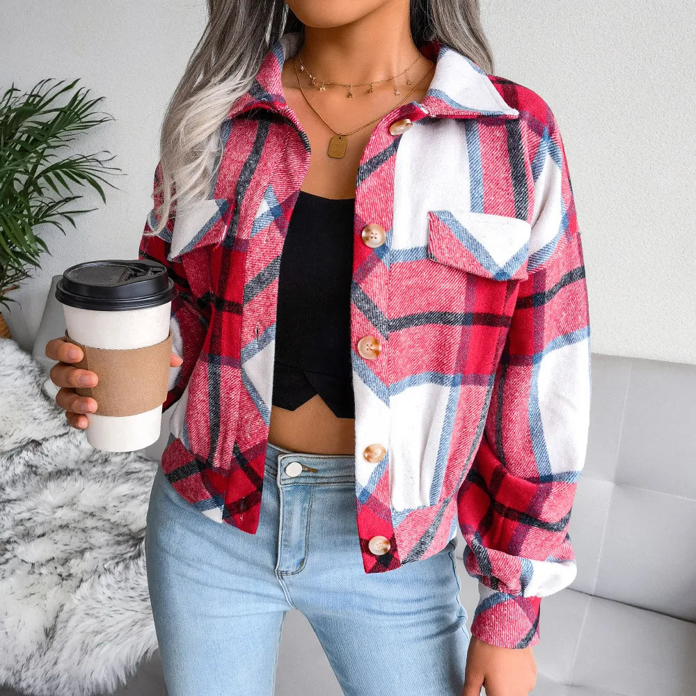 Clara - Plaid Wool Jacket
