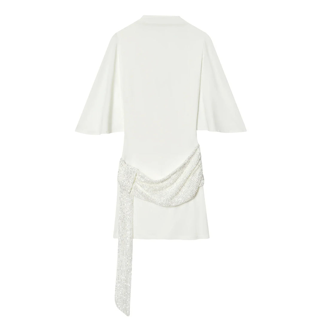 Eleonora Mini Silk Dress, view 7 - Elena Harper
