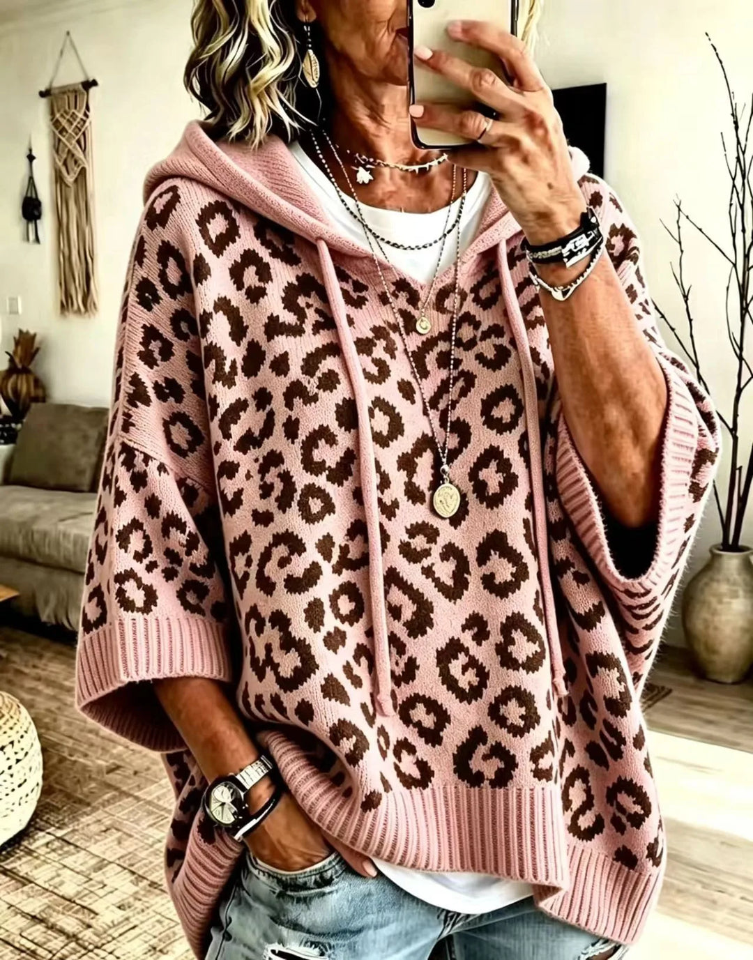 Milena Cozy Knit Sweater, view 5 - Elena Harper