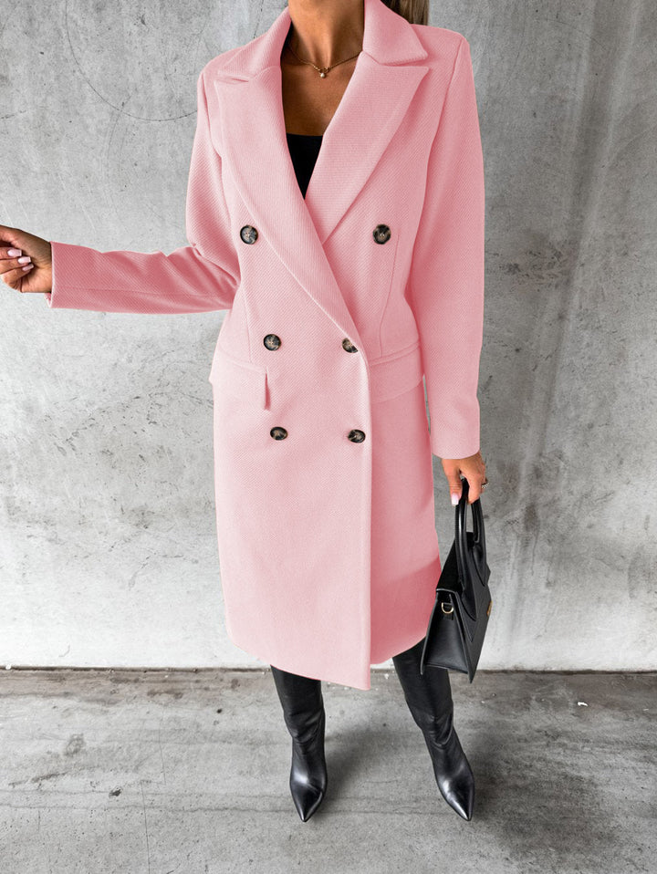 Averra Classic Elegant Long Coat - Elena Harper