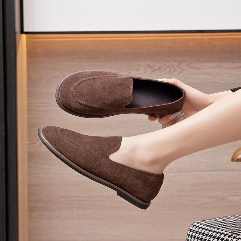 Giada Polished Slip-On Loafers - Elena Harper