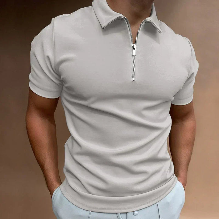 Hugo Luxurious Zip Polo, view 10 - Elena Harper