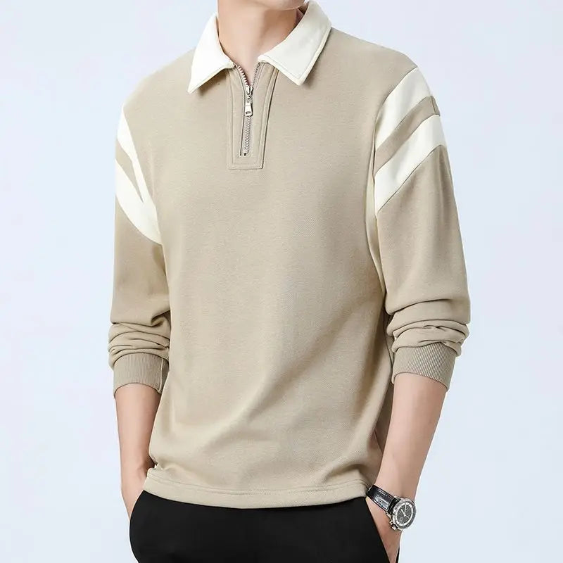 Color-blocked half-zip sweater - Eloy