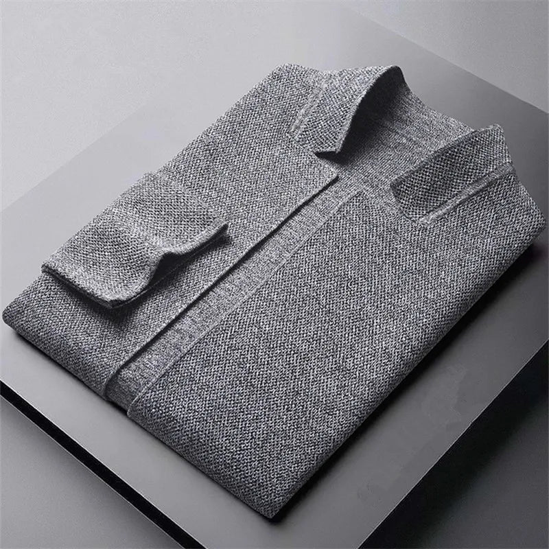 ELENA HARPER™  |  KNITTED WOOL CARDIGAN FOR MEN