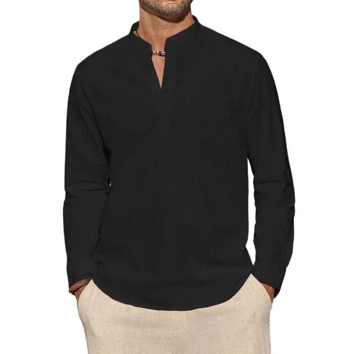 ELENA HARPER™  |  COTTON HENLEY SHIRT FOR MEN