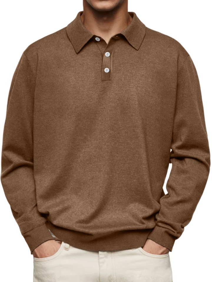 Aiden Long Sleeve Polo - Elena Harper