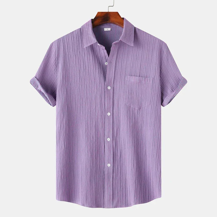 Men’s Short Sleeve Textured Shirt