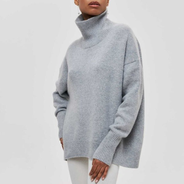 Elena | Relaxed Turtleneck Knit Sweater