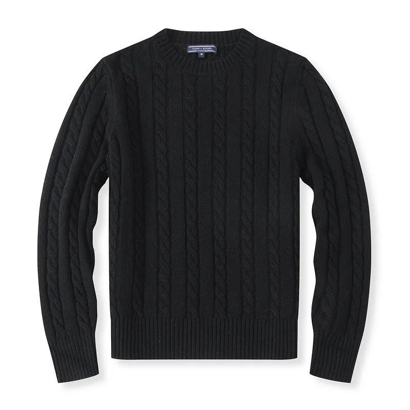 Cable Wool Sweater - Elena Harper