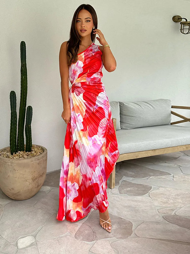 Katie Pleated Summer Dress - Elena Harper
