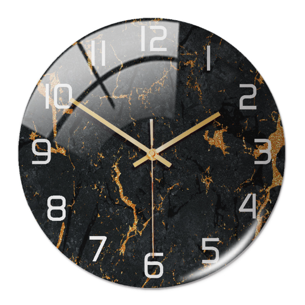 Elegant Marble-Effect Wall Clock – MarbleTime